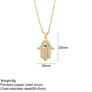 Collana Malocchio in acciaio inossidabile